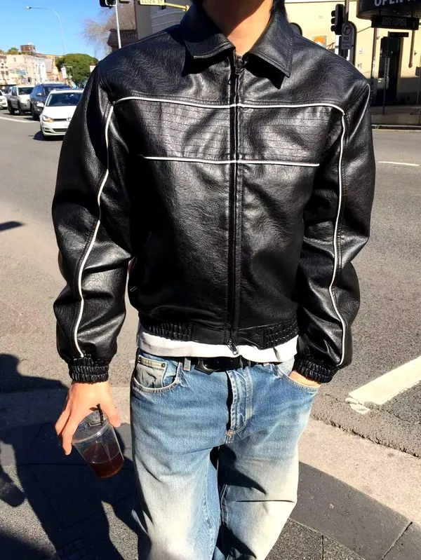 Stylish Men's Cotton Jacket, Warm and Comfortable, Classic Black Design