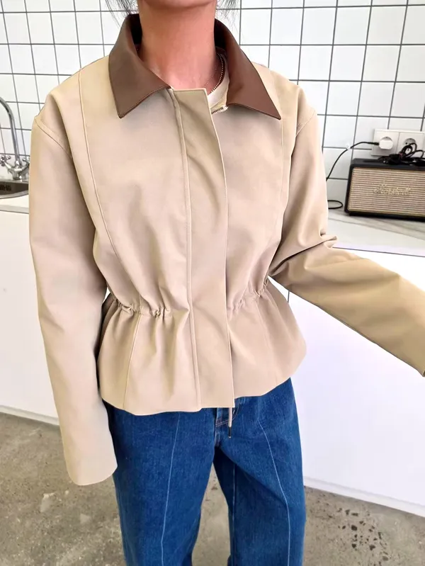 Stylish Women's Jacket Coat, Elegant Slim Design for Spring and Autumn Wear