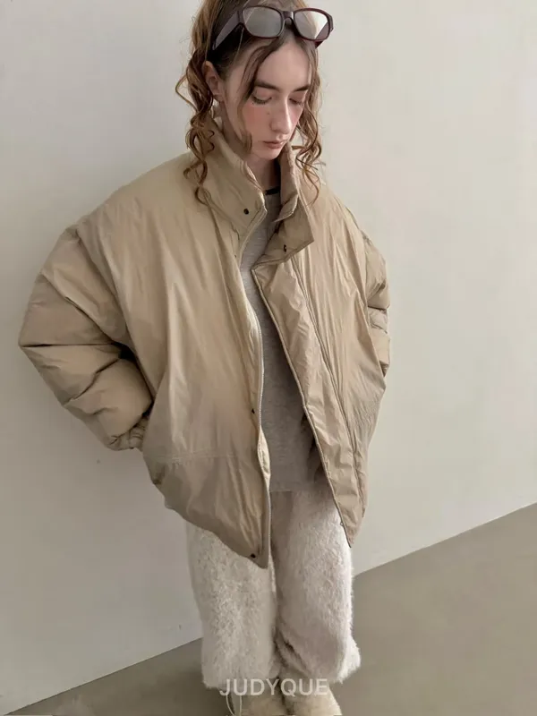 Stylish and Minimalist Women's Down Jacket, Warm and Comfortable for Autumn and Winter