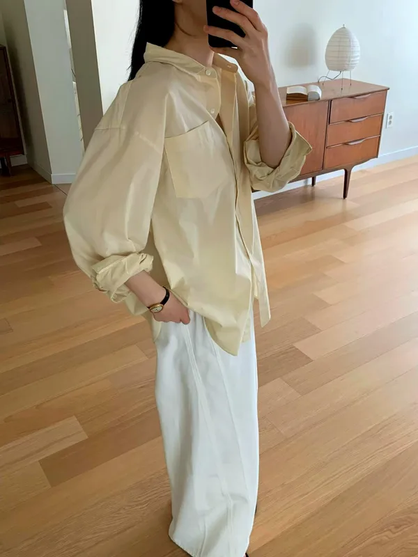 Fashionable Versatile White Women's Long Pants, Comfortable Casual Style