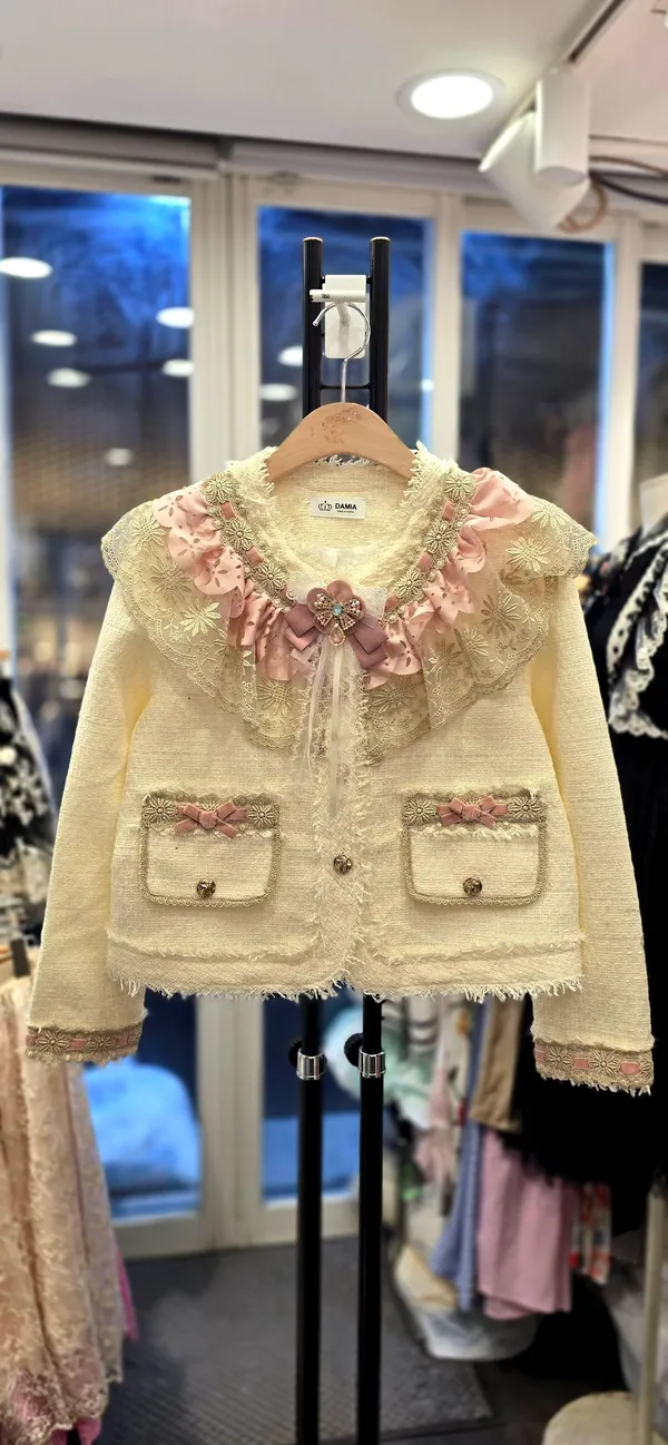 Elegant Lace-Trimmed Women's Jacket
