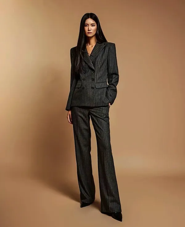 Elegant Striped Women's Pants - Showcase Your Fashion Charm with Our New Arrival