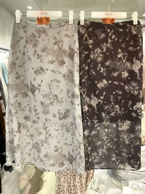 Fresh Floral Print Women's Dress, Elegant Charm