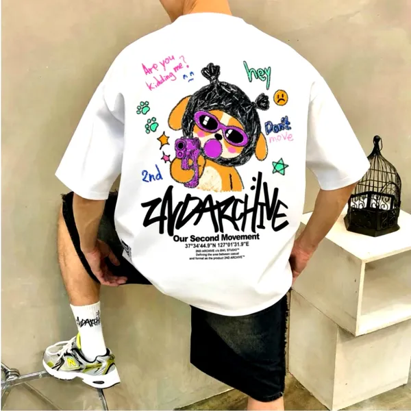 Stylish Printed Men's Top, Streetwear Fashion