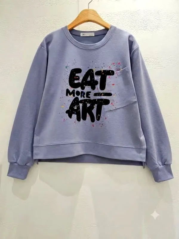 เสื้อฮู้ดพิมพ์ลายสร้างสรรค์ สไตล์สบายๆ