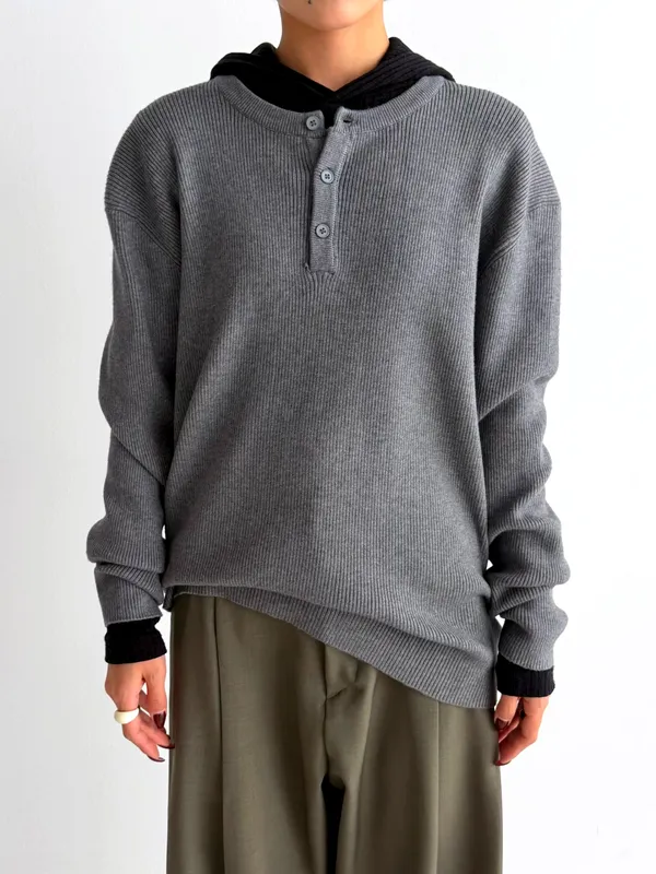 Men's Casual Knitted Top - Comfortable and Stylish for Fall and Winter