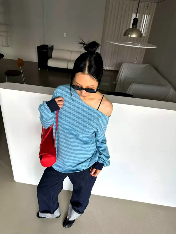 Asymmetrical Stripe T-Shirt