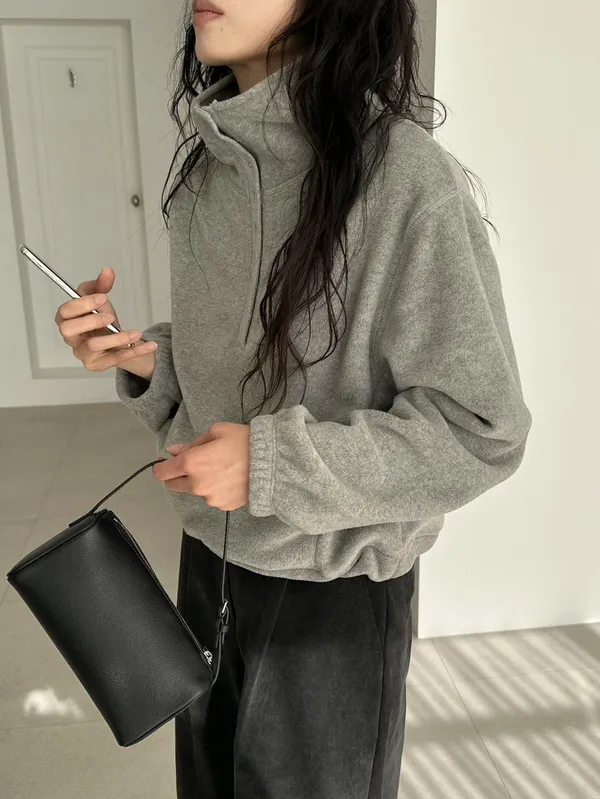 Stylish Casual High Neck Sweatshirt, Comfortable and Versatile