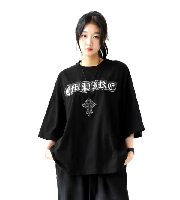 Trendy Loose-Fit Men's Top with Unique Print Design
