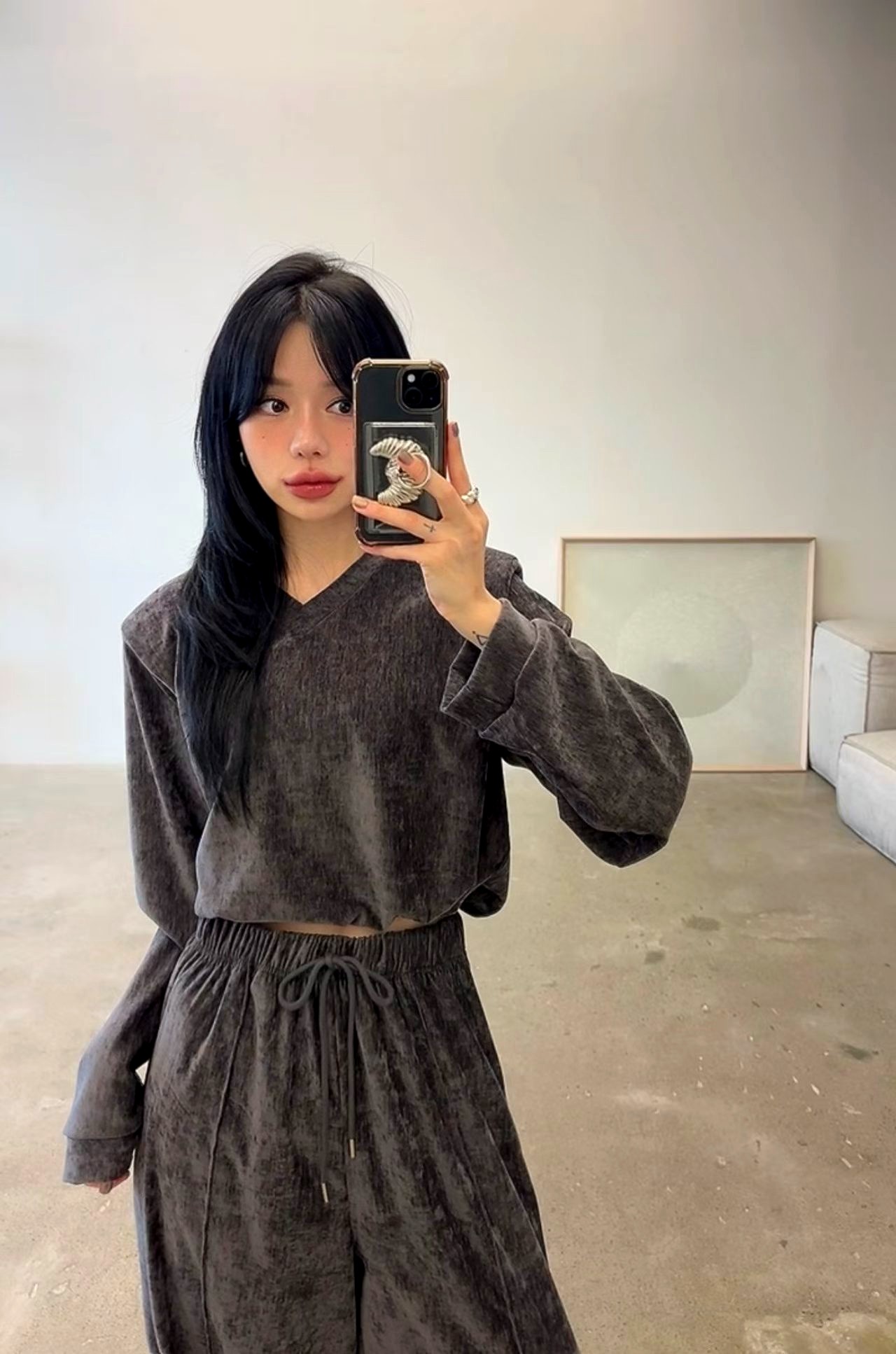 패셔너블 루즈핏 여성 상의, 편안한 캐주얼 스타일