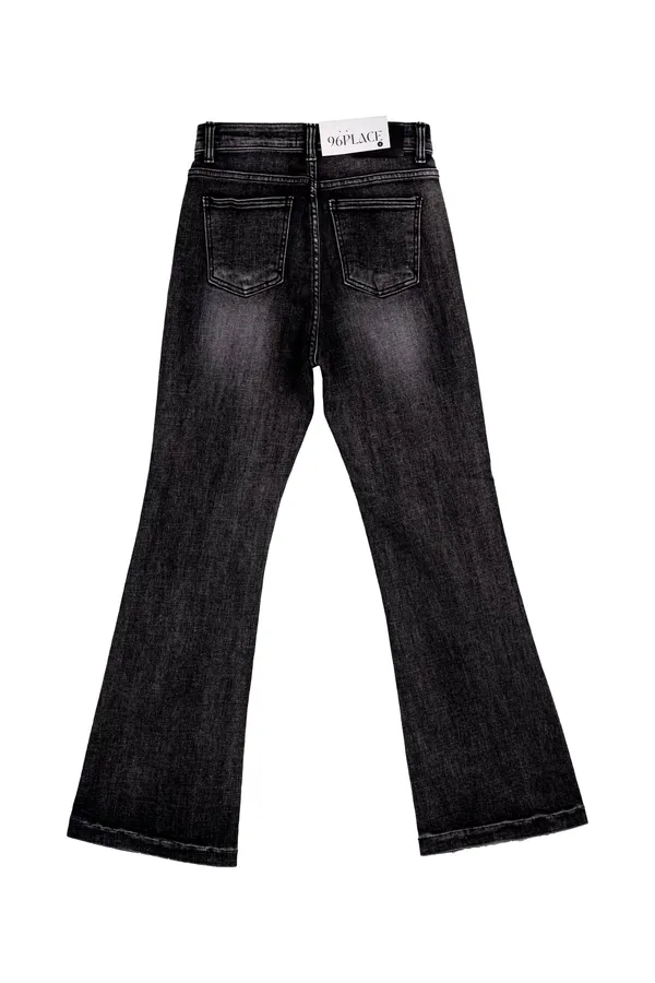 Stylish High-Waisted Black Jeans for a Slim Fit 913