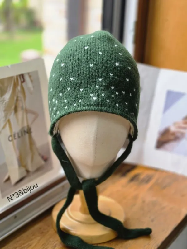 Cute Star Pattern Knit Hat, Warm and Comfortable