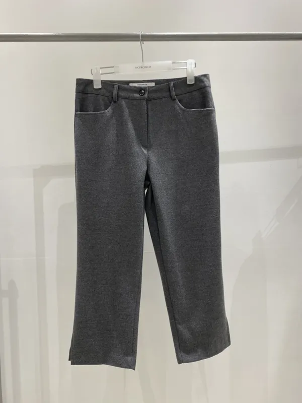 Stylish Gray Casual Pants - Comfortably Versatile