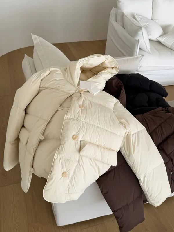 Korean Designer Style Hooded Duck Down Jacket