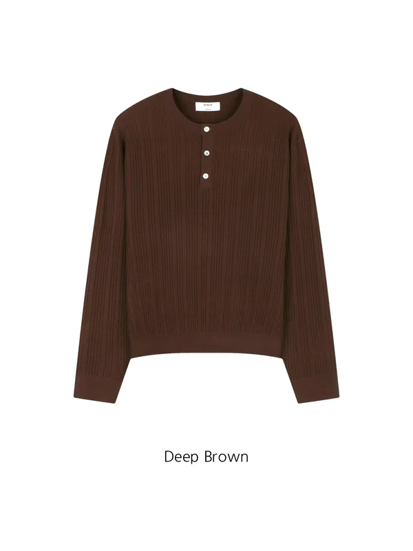Men's Dark Brown Knitted Sweater - Comfort Meets Style
