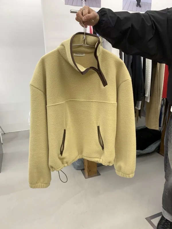Cozy and Warm Lamb Wool Zipper Hoodie
