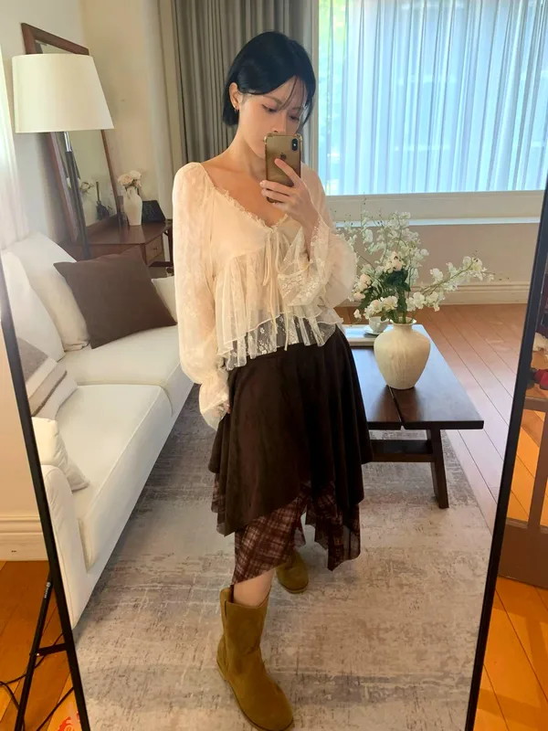 Elegant Vintage Women's Dress Skirt, Lightweight and Breathable, Perfect Match