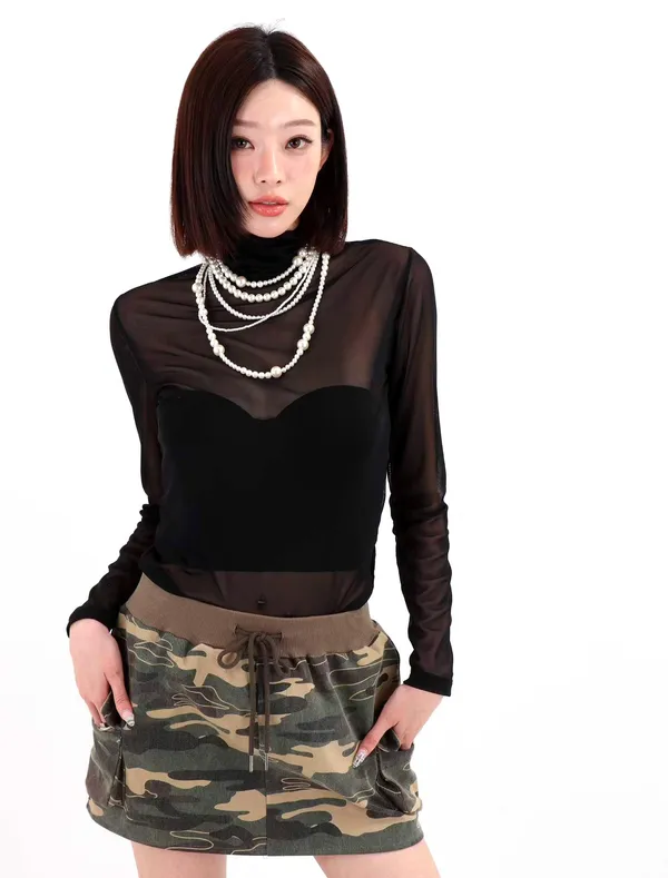 Fashionable Camouflage Mini Skirt - Showcase Your Youthful Energy