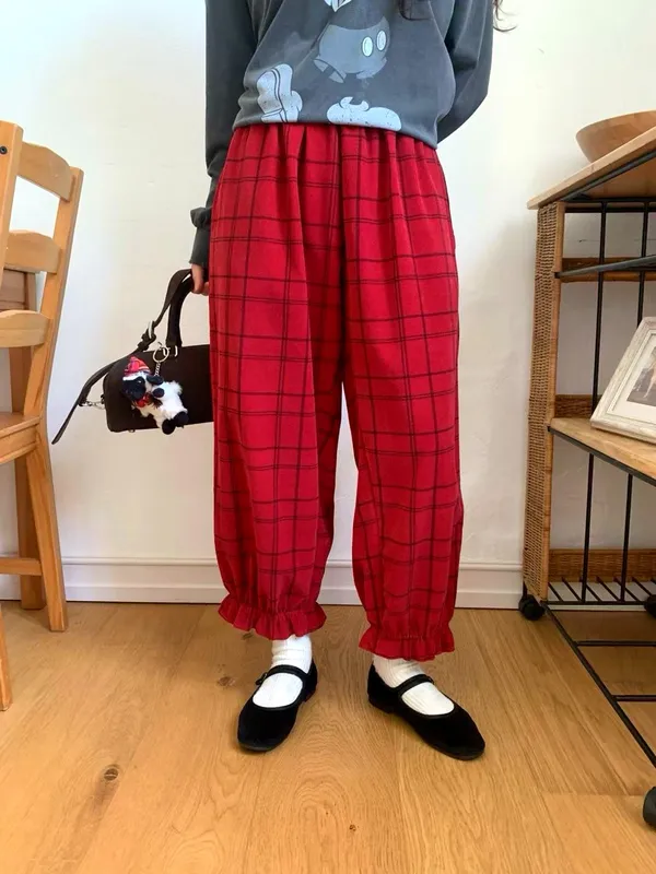 Casual Plaid Pants - Comfort Meets Style for Perfect Pairing
