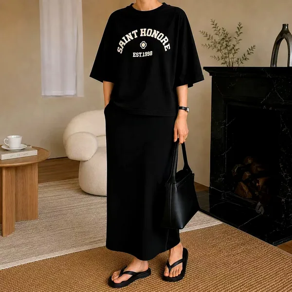 Stylish Black Printed Top - Comfortable and Versatile