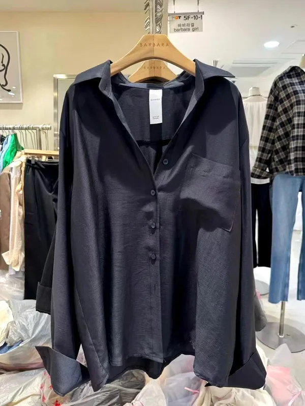 Elegant and Simple Long Sleeve Shirt, Lightweight and Breathable, Perfect Match for New Arrivals