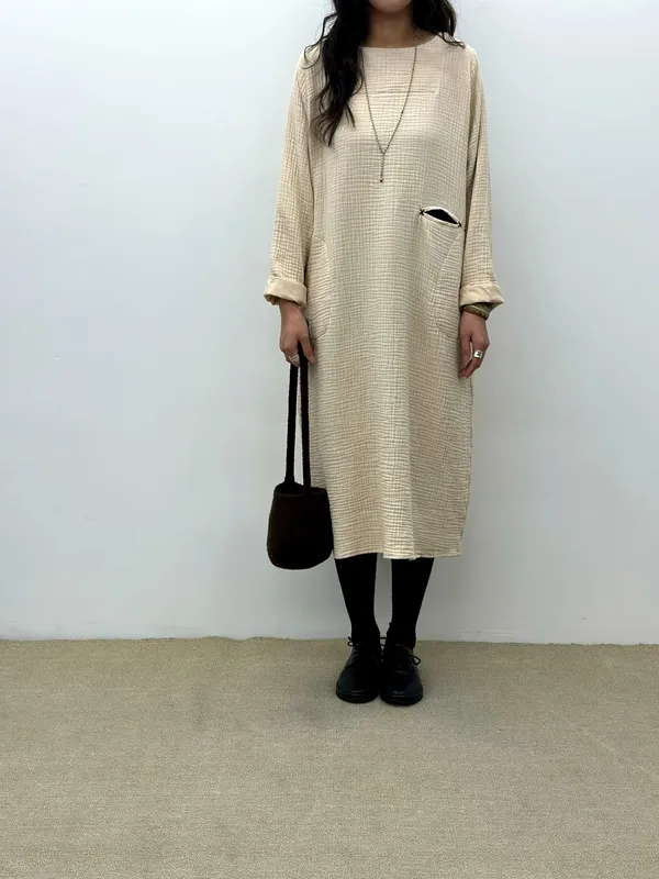 Minimalist Comfortable Women's Dress - Elegant Style for Everyday Wear