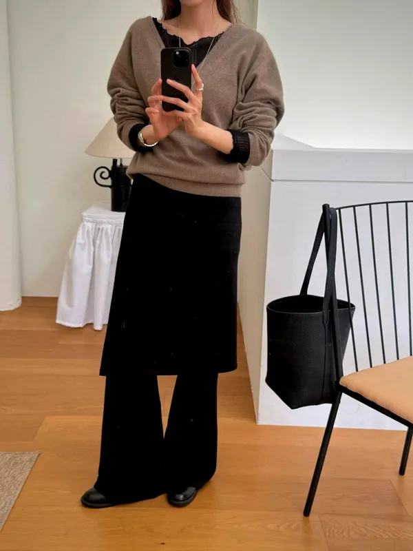 Stylish Loose Women's Skirt Pants - Elegant and Comfortable