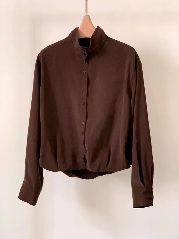 Stylish Brown Women's Top - Comfortable and Breathable