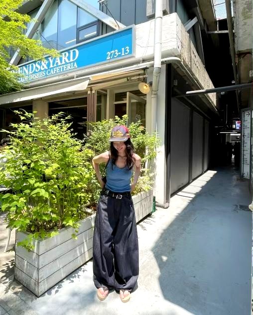 패셔너블한 루즈 데님 팬츠, 편안한 캐주얼 스타일