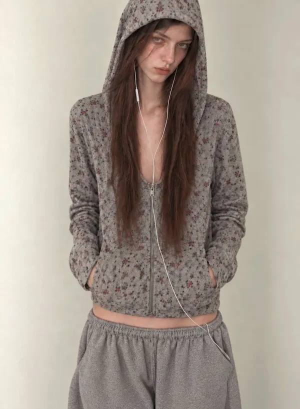 Stylish Printed Hoodie, Comfortable Casual Style