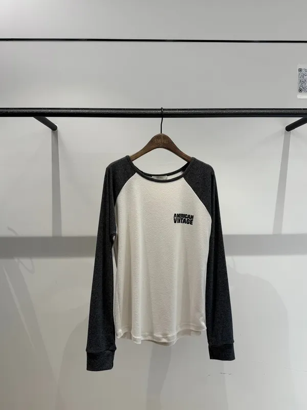 Vintage American Style Long Sleeve T-Shirt - Comfortable and Casual