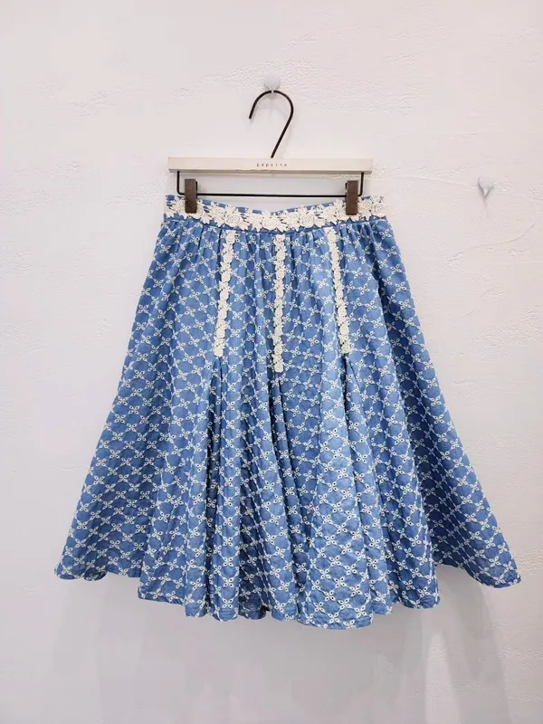 Fresh Blue Floral Dress - Elegant Women's Fashion