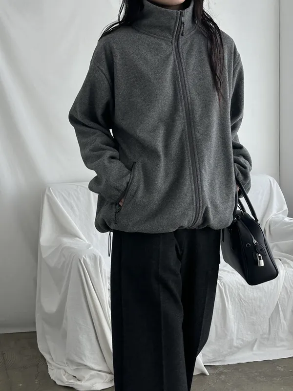 Stylish Casual Zipper Jacket - Comfortable and Warm
