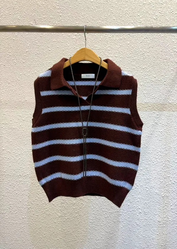 Stylish Striped Vest, Elegant and Comfortable