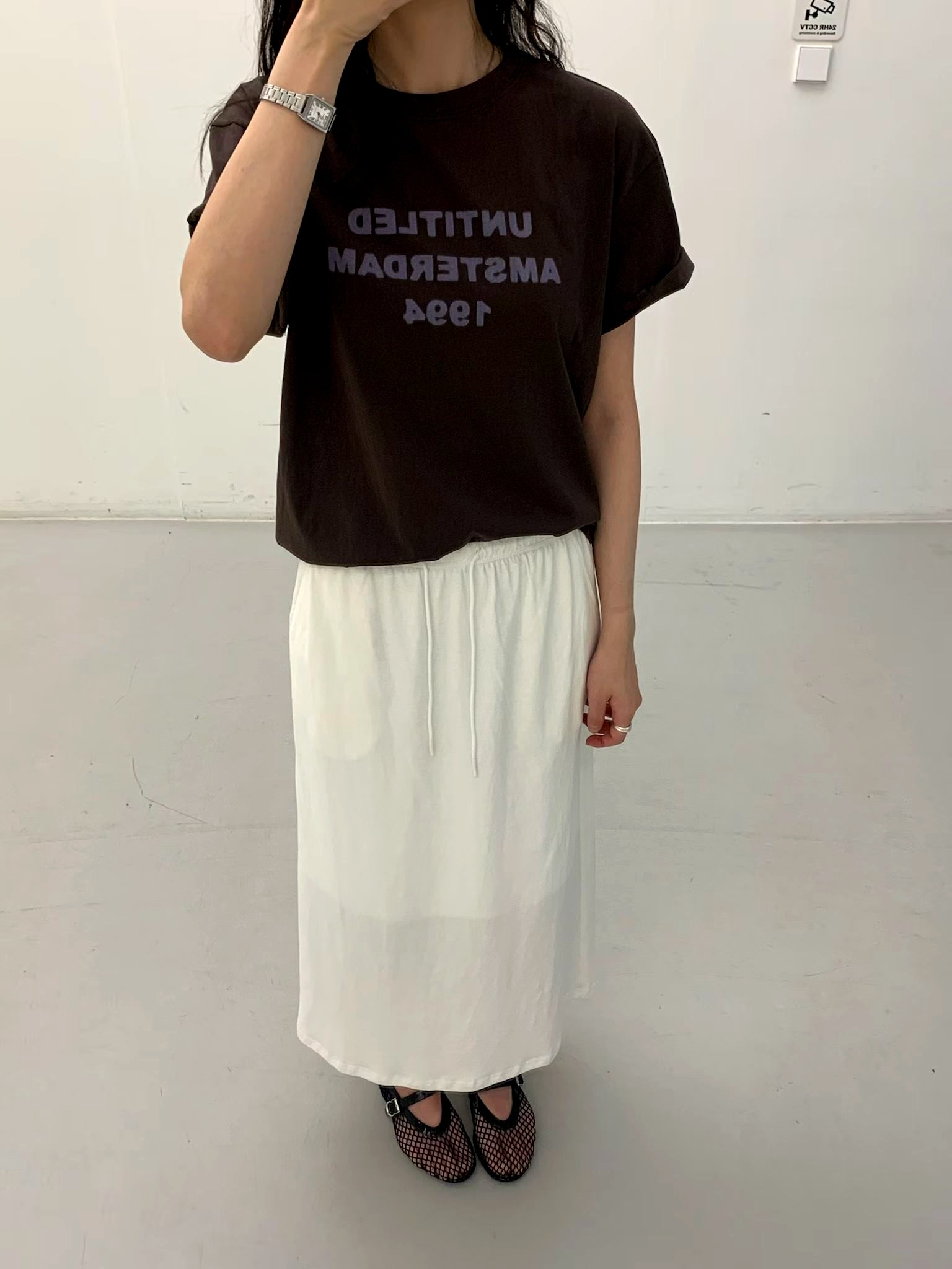 심플하고 스타일리시한 레터 프린트 티셔츠 - 편안하고 다재다능