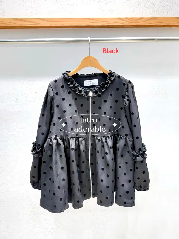 Cute Polka Dot Women's Top, Elegant and Fashionable