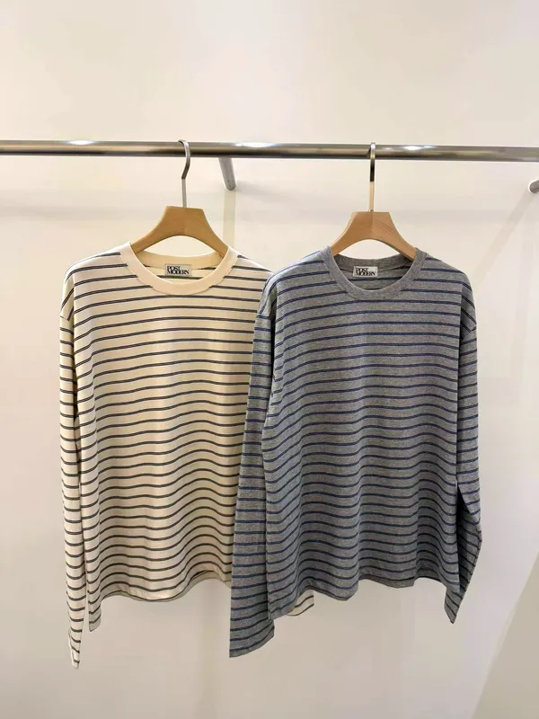 Stylish Striped Long Sleeve T-Shirt - Comfortable & Versatile