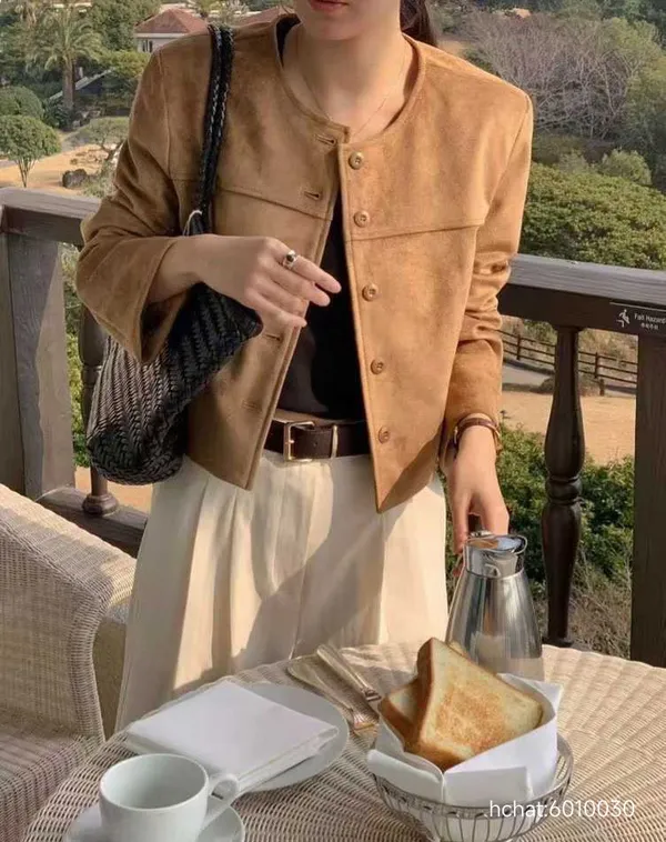 Stylish Minimalist Short Collar Jacket