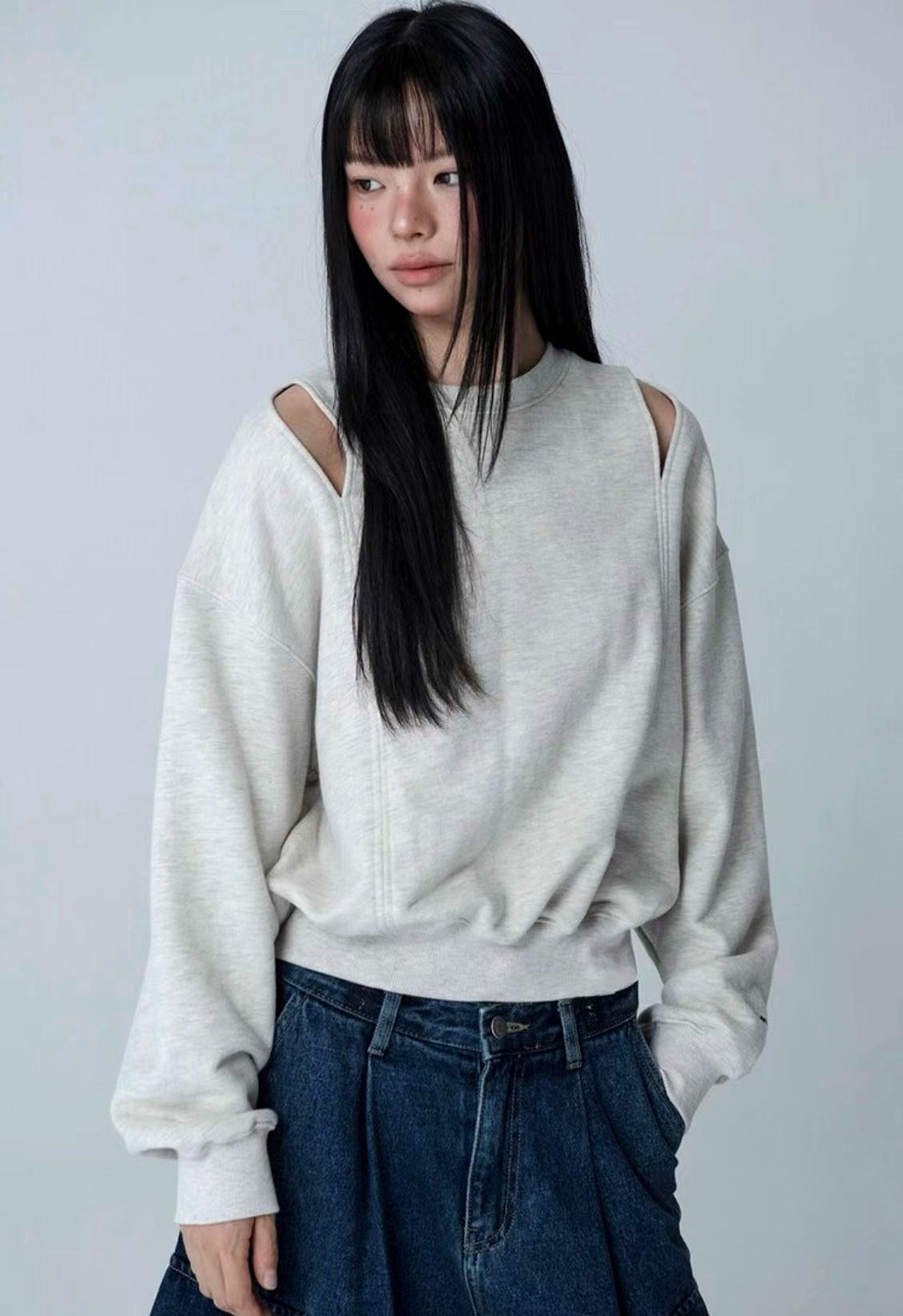 패셔너블한 캐주얼 여성 탑, 편안한 루즈 디자인