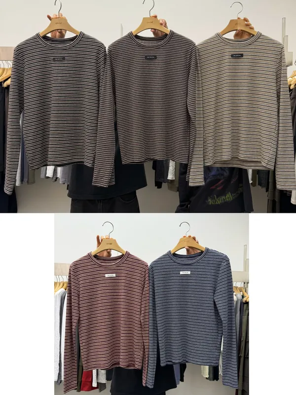 Stylish Striped Long Sleeve T-Shirt for Women - Comfortable and Versatile