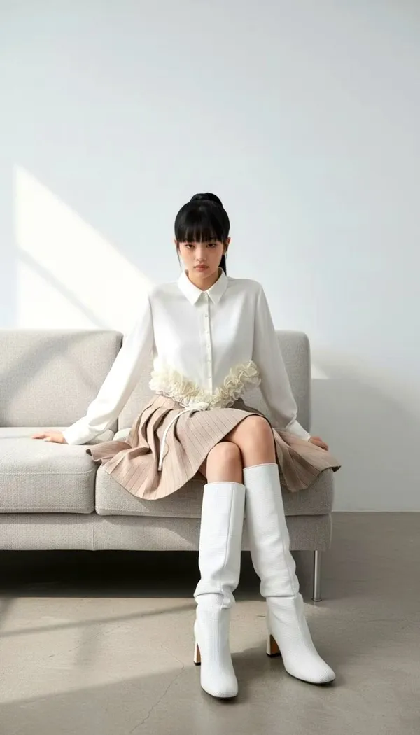 Elegant and Breathable Shirt, Perfectly Paired with Skirts