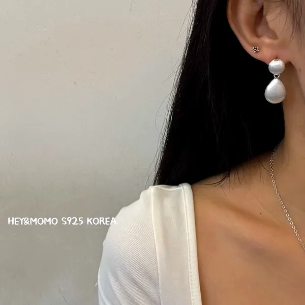 ต่างหูเงิน 925 สไตล์มินิมอล - เครื่องประดับที่มีเสน่ห์และสง่างาม ต่างหู