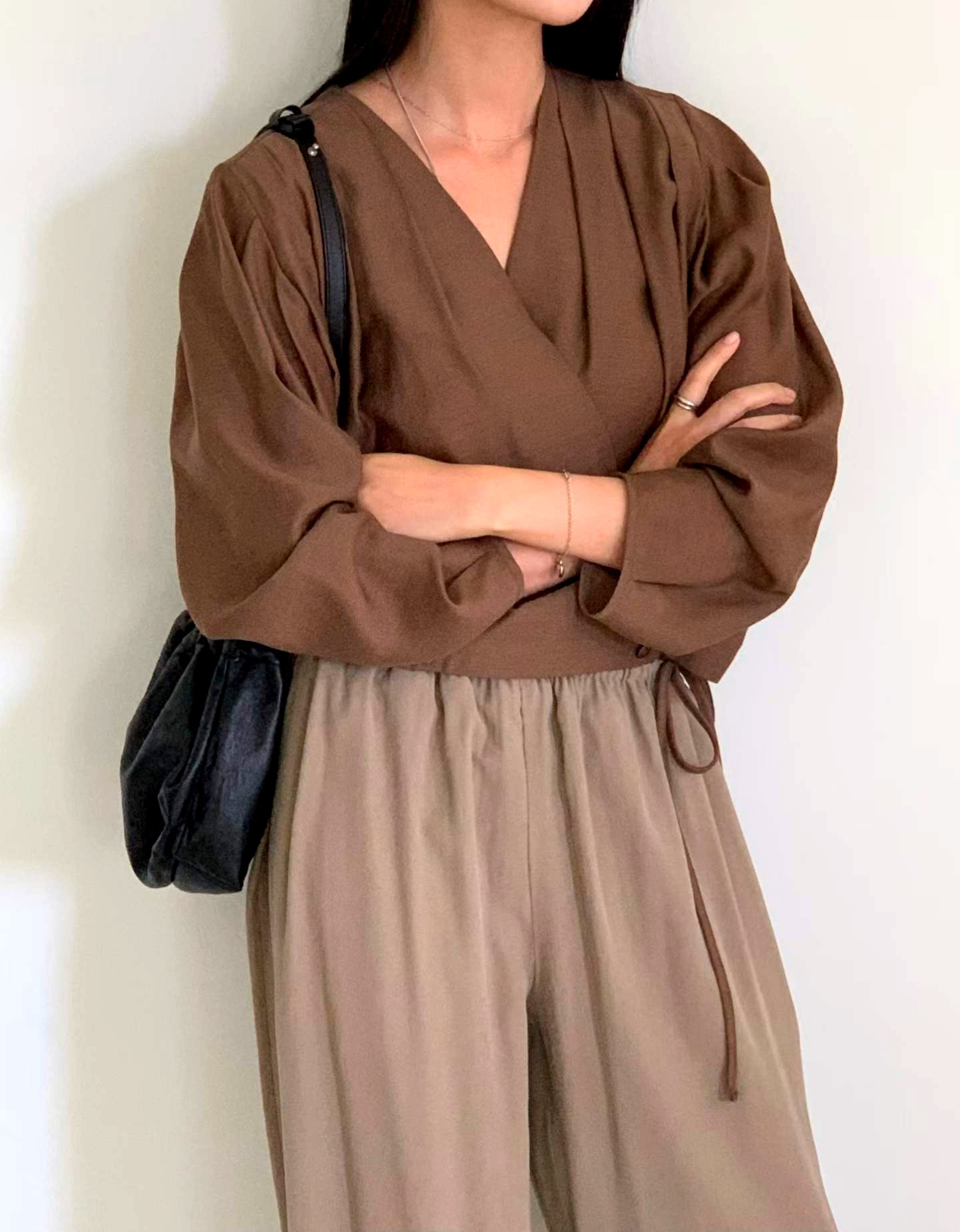 우아한 여성용 상의, 편안한 루즈핏 디자인