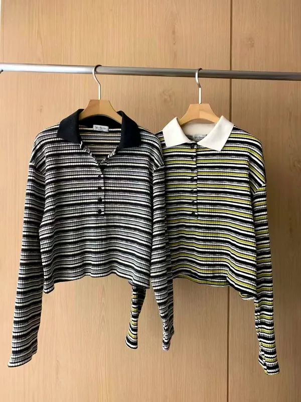 Striped Patchwork Women's Top - Fashionable Casual Style