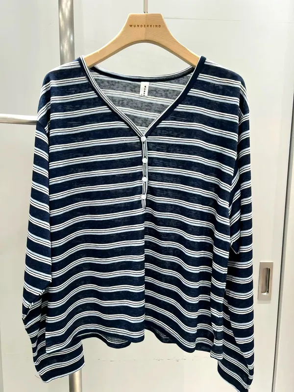 Striped Design Casual Women's Top, Comfortable and Breathable
