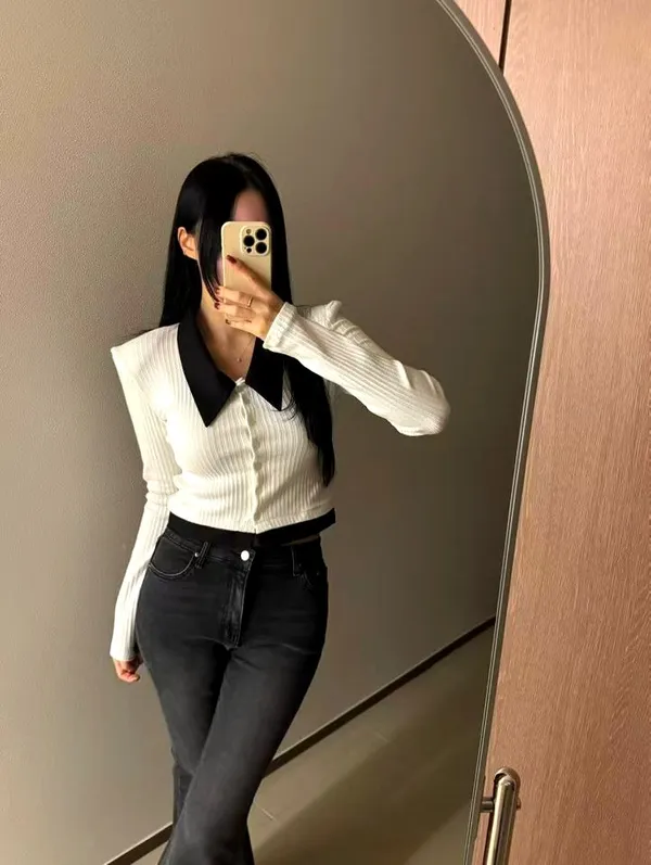 Áo thun nữ cổ phối thời trang, thanh lịch và đa năng