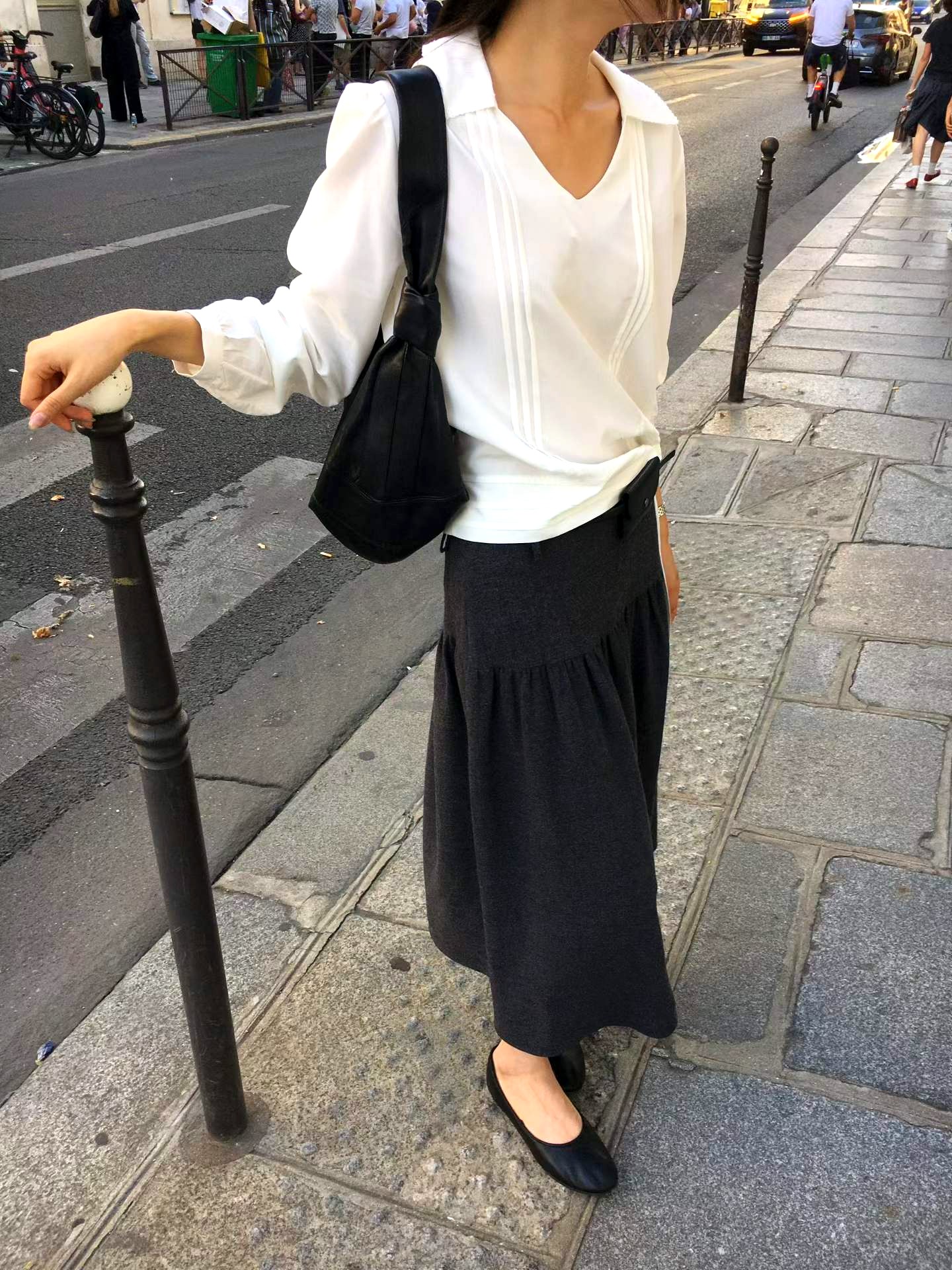 우아한 여성용 셔츠, 심플한 디자인으로 일상에 적합