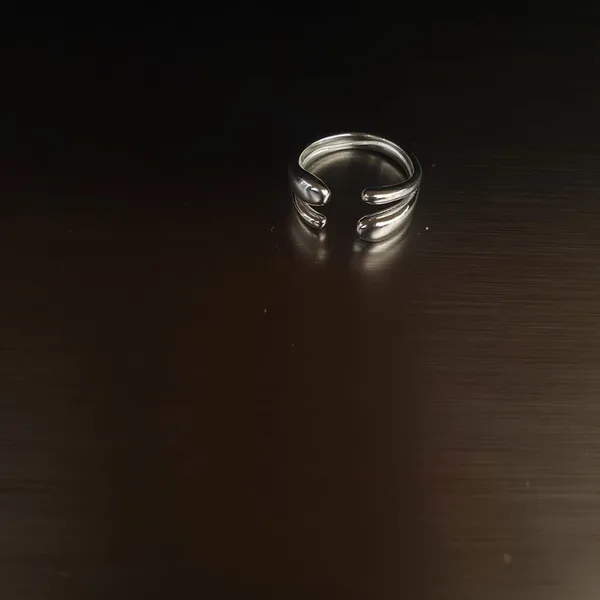Minimalist Fashion Silver Open Ring