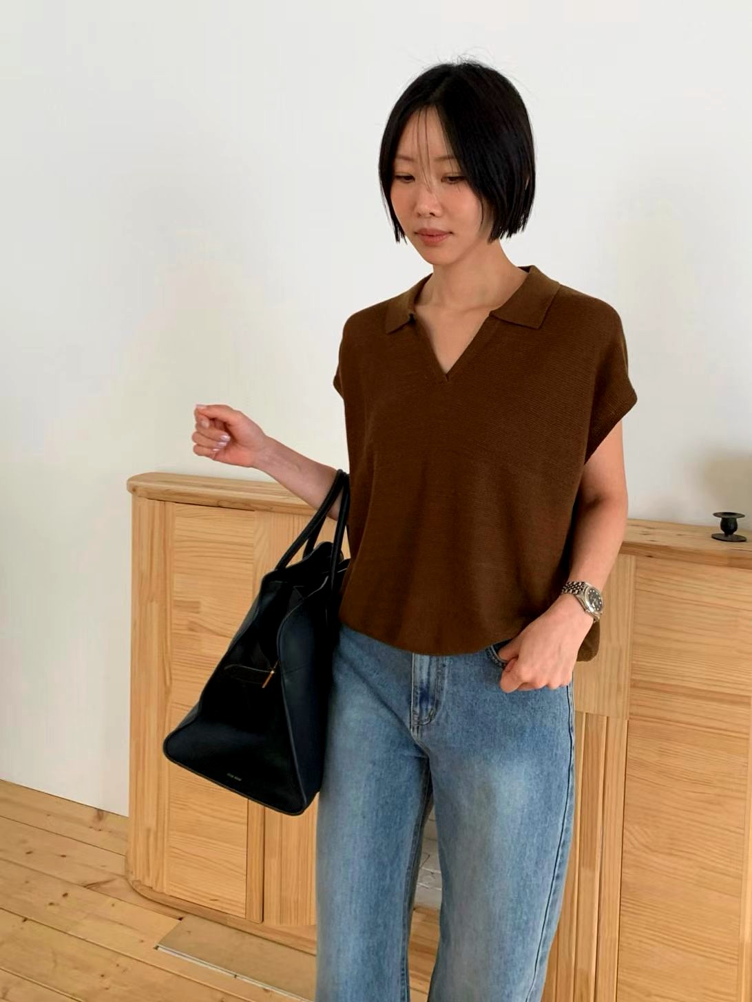심플하고 스타일리시한 여성용 상의, 편안한 면 소재