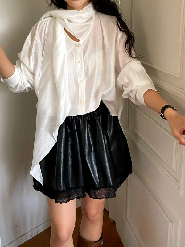 Lightweight Breathable White Shirt - A Stylish and Versatile Women's Top